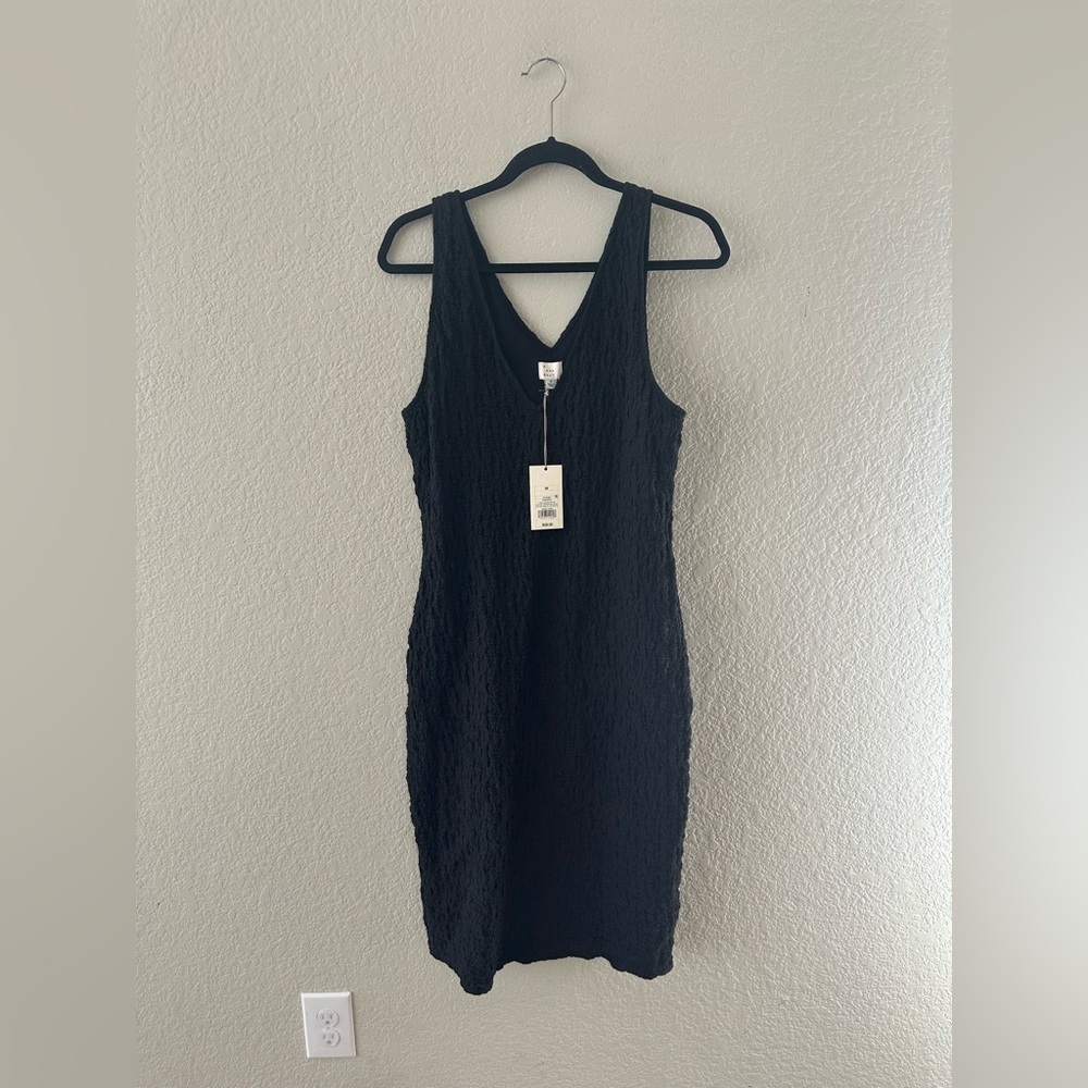 Target A New Day Black Stretch Sleeveless MIDI Dress